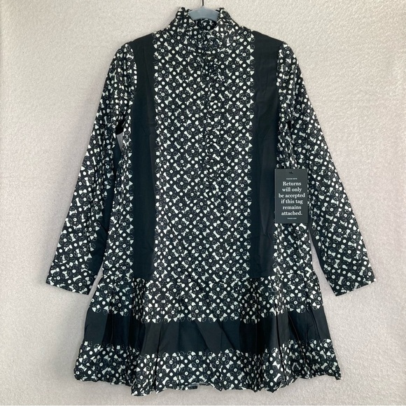Tuckernuck Black Geo Tate Dress-Women’s XS-NEW WITH TAGS-Classic-Preppy-Designer - Picture 2 of 9